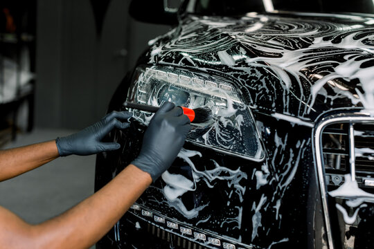 Exterior foam wash detail